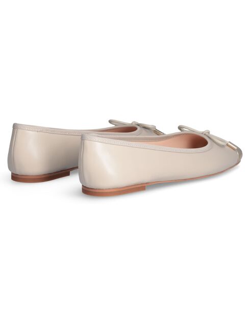 Ballerines en Cuir Dafne taupe
