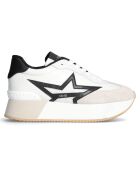 Baskets en Cuir Dreamy blanc/noir