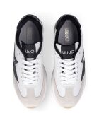 Baskets en Cuir Dreamy blanc/noir