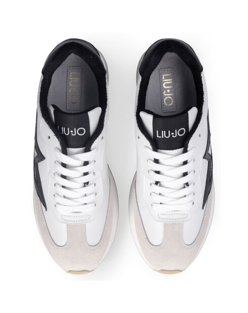 Baskets en Cuir Dreamy blanc/noir