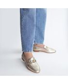 Mocassins en Cuir Emel dorés