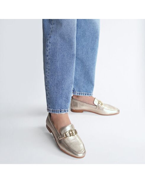 Mocassins en Cuir Emel dorés