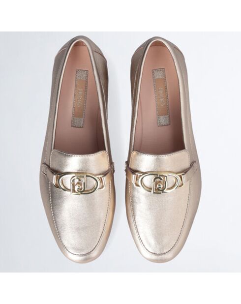 Mocassins en Cuir Emel dorés
