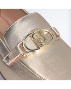Mocassins en Cuir Emel dorés