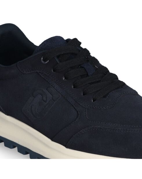 Baskets en Cuir Running bleues