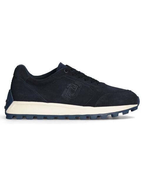 Baskets en Cuir Running bleues