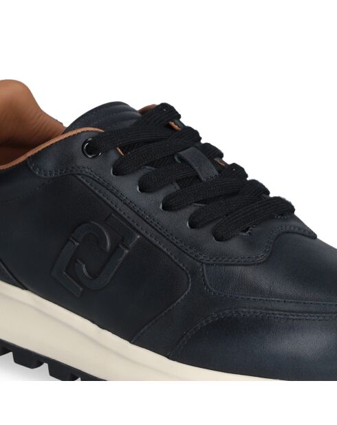 Baskets en Cuir Running bleues