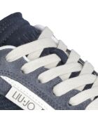 Baskets en Cuir Running bleues