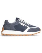 Baskets en Cuir Running bleues