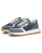 Baskets en Cuir Running bleues