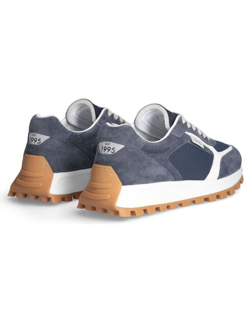 Baskets en Cuir Running bleues