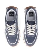 Baskets en Cuir Running bleues