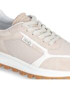 Baskets en Cuir Running sable