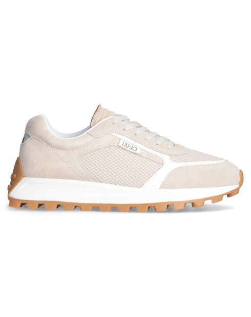 Baskets en Cuir Running sable