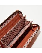 Portefeuille en Cuir Patsy Pumpkin orange - 21x12.5x2.5 cm