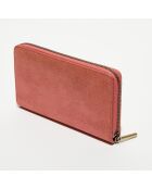 Portefeuille en Cuir Patsy V rouge - 21x12.5x2.5 cm