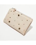 Compagnon en Cuir Priti blanc - 19.5x11x3 cm