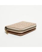 Compagnon en Cuir Rome J nude - 14x10x3.5 cm