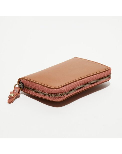 Portefeuille en Cuir Pat Fico camel - 14x10x2.5 cm