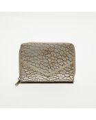 Compagnon en Cuir Rome J taupe - 14x10x3.5 cm