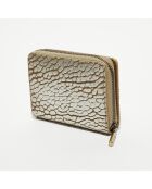 Compagnon en Cuir Rome J taupe - 14x10x3.5 cm