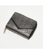 Compagnon en Cuir Rome J noir - 14x10x3.5 cm