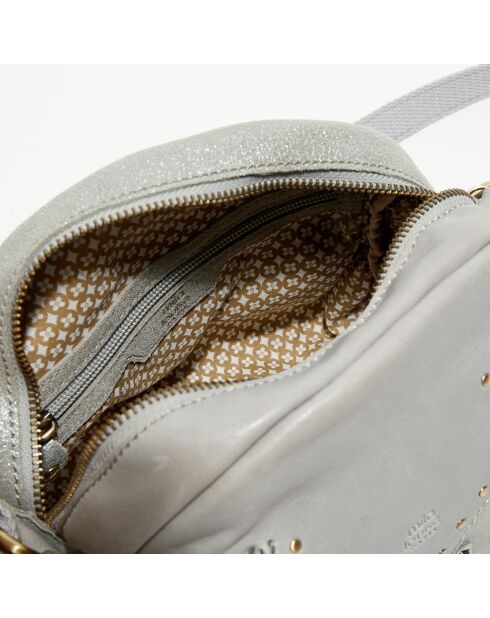 Sac bandoulière en Cuir Pala vert menthe - 25x21x14 cm