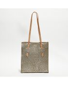 Sac cabas en Cuir Kba J taupe - 32x38x13 cm