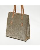Sac cabas en Cuir Kba J taupe - 32x38x13 cm