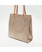 Sac cabas en Cuir Kba X rose - 32x38x13 cm