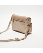 Sac besace en Cuir Less rose - 25x20x7 cm