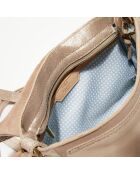 Sac besace en Cuir Less rose - 25x20x7 cm
