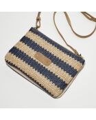 Sac pochette Natasha P4 bleu - 24x16x4 cm