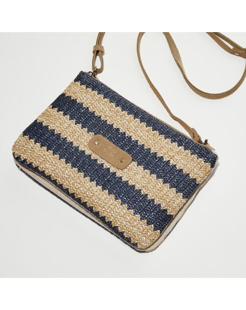 Sac pochette Natasha P4 bleu - 24x16x4 cm