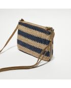 Sac pochette Natasha P4 bleu - 24x16x4 cm