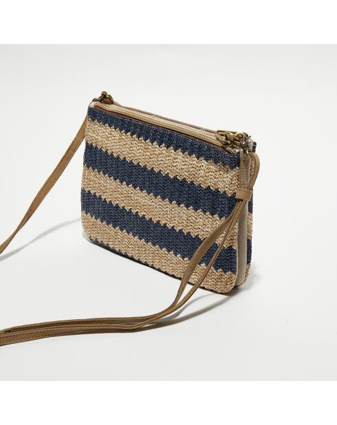 Sac pochette Natasha P4 bleu - 24x16x4 cm