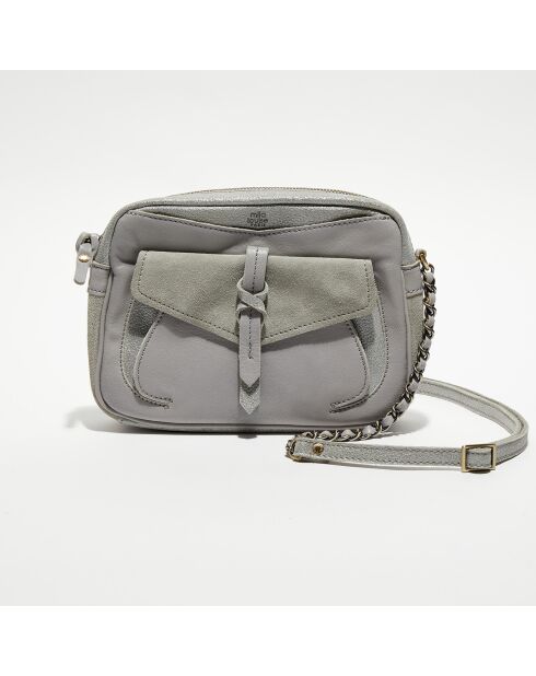 Sac bandoulière en Cuir Orelia Cross vert menthe - 23x17.5x7 cm