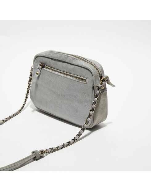 Sac bandoulière en Cuir Orelia Cross vert menthe - 23x17.5x7 cm