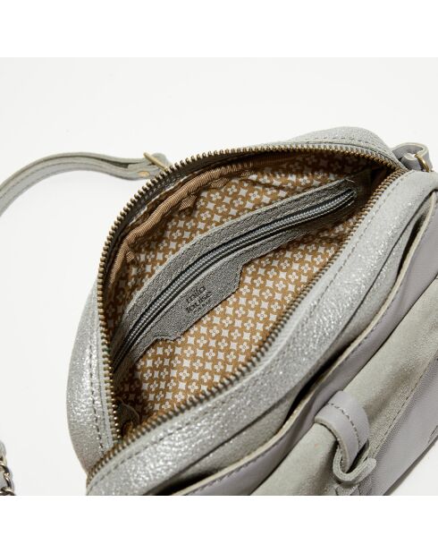 Sac bandoulière en Cuir Orelia Cross vert menthe - 23x17.5x7 cm