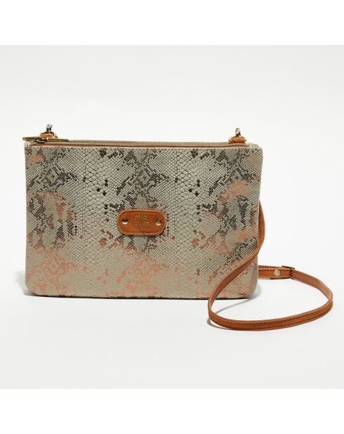 Sac pochette Natasha Ep10 gris - 24x16x4 cm