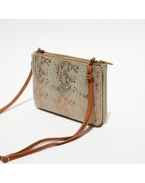 Sac pochette Natasha Ep10 gris - 24x16x4 cm