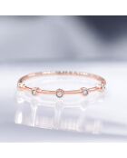 Bague Ensemble Diamant 0.03 ct or rose
