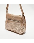 Sac besace en Cuir Bess J rose - 25x20x7 cm