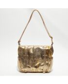 Sac besace en Cuir Bernie K rose - 35x23x13 cm