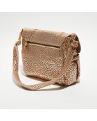 Sac besace en Cuir Bernie J rose - 35x23x13 cm