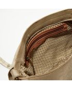 Sac besace en Cuir Alou Dv taupe - 35x23x13 cm