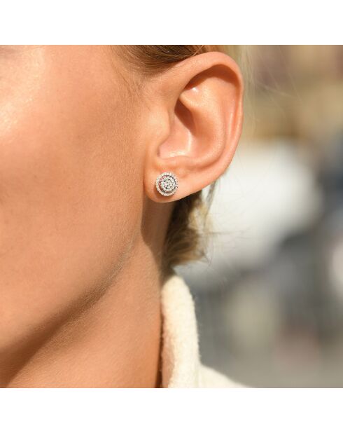 Boucles d'oreilles Majestic Diamants 0.35ct or blanc