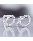 Boucles d'oreilles Cagliari Diamants 0.01ct or blanc
