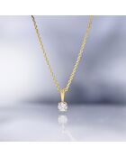 Pendentif Laila Diamant 0.16 ct or jaune
