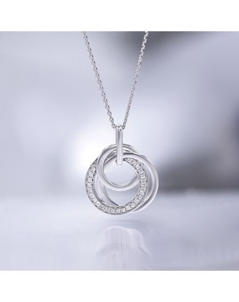 Pendentif Ceuta Diamants 0.17 ct or blanc